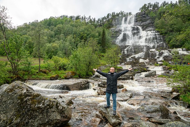 2-Day Round Trip from Bergen: THE GRAND SOGNEFJORD – fjords, waterfalls, glacier - Day 1: Bergen to Gudvangen, waterfalls on the Stalheim hairpins
