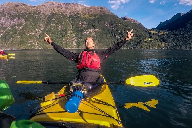 6 Day Fjord Kayaking Trip Norway - Geirangerfjorden and the Seven Sisters waterfall close-up