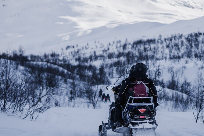 Adventure Snowmobile Safari - Camp Tamok in a Sámi lavvu: lunch by the open fire