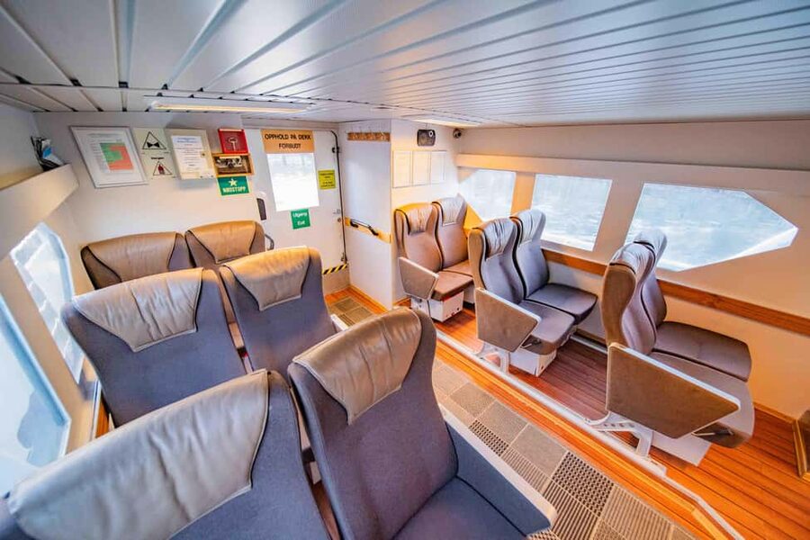 Alta: Altafjord 2-Hour Fjord Safari with Guide - Heated inside, deck views outside, and staying comfortable
