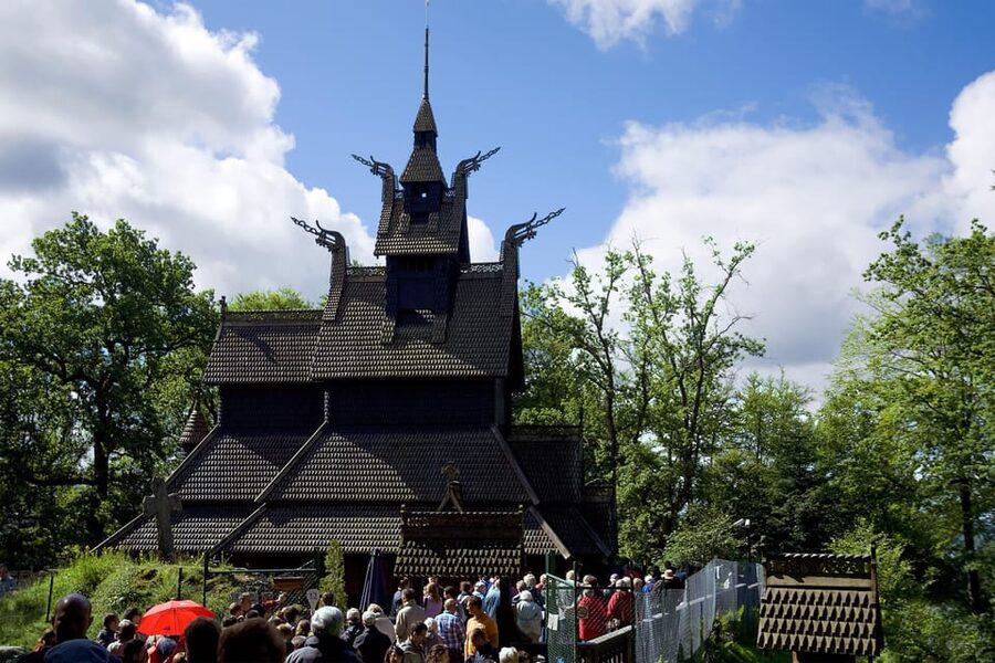 Bergen: Guided Car Tour with Old Bergen Museum & Fantoft … - Fantoft Stave Church, a wooden church with a comeback story