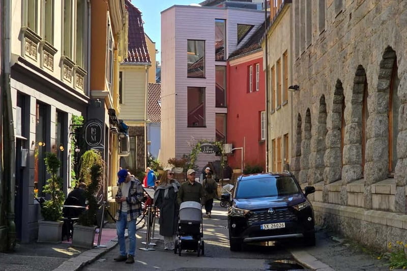 Bergen Like a Local: Culture, Views, and the Stave Church - Fløyen to the old streets: Lille Øvregaten and the feel of time