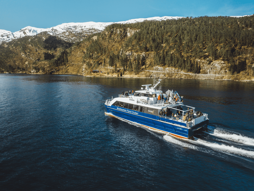 Bergen: Mostraumen Fjord Cruise - with Local Tour Guides - Mostraumen Channel: Close to Cliffs, Waterfalls, and Small Settlements