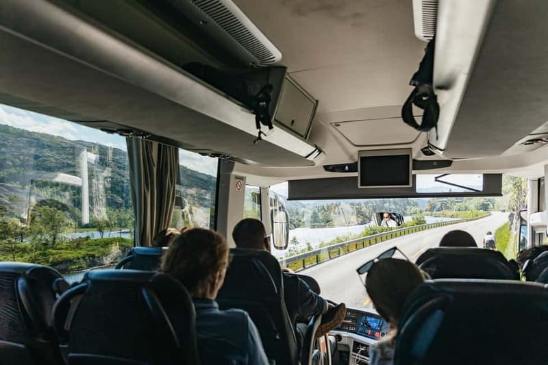 Bergen: Old Town and Waterfalls Guided Tour with Waffles - Scenic Route Driving Through Orchards and Open Views