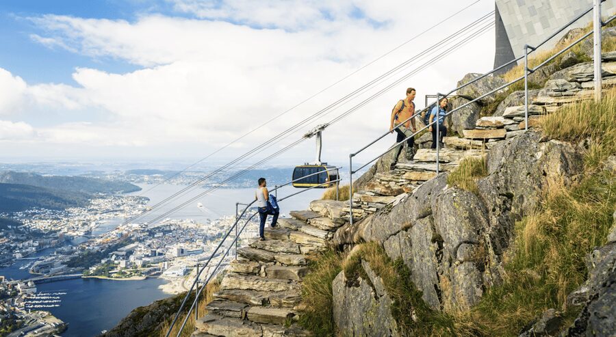 Bergen: Round-Trip Ulriken Cable Car Ticket - Hiking on Ulriken: choose your effort level