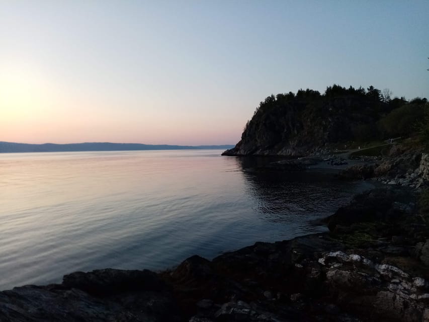 Discovery hike along the Trondheimsfjord - Route basics: 6 km, medium, and one-way from Korsvika to Rotvoll