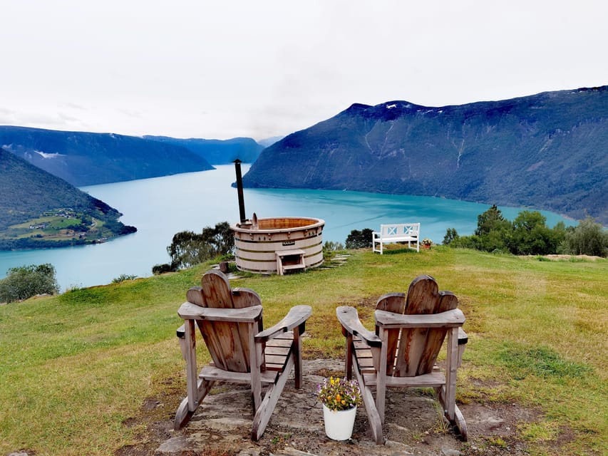 Flåm Flexible Tour with Stegastein, cruise and train include - Stalheim Panoramic Terrace and the two-waterfall road walk