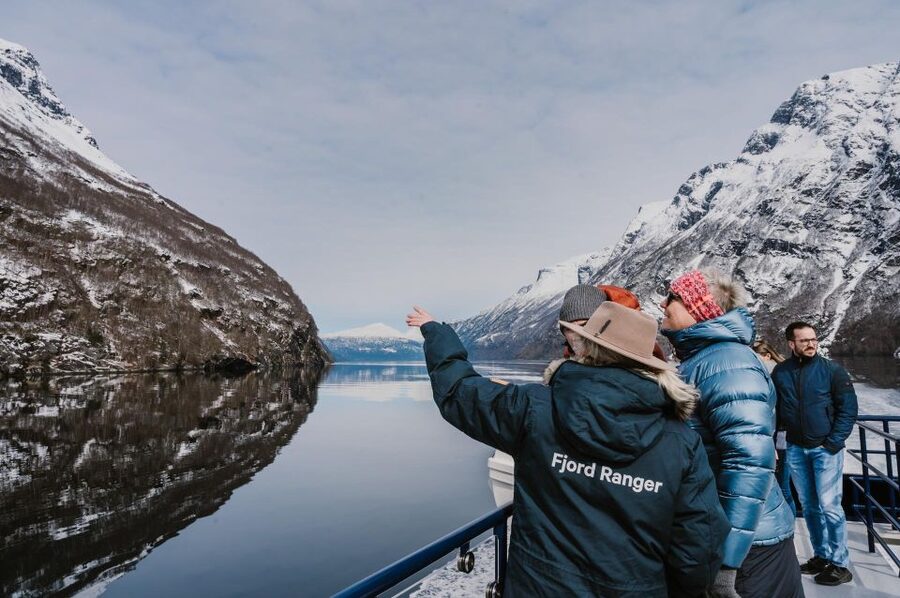 From Ålesund: Winter Fjord Cruise to Geirangerfjord - Norwegian Fjord Centre: interactive exhibits plus a practical break