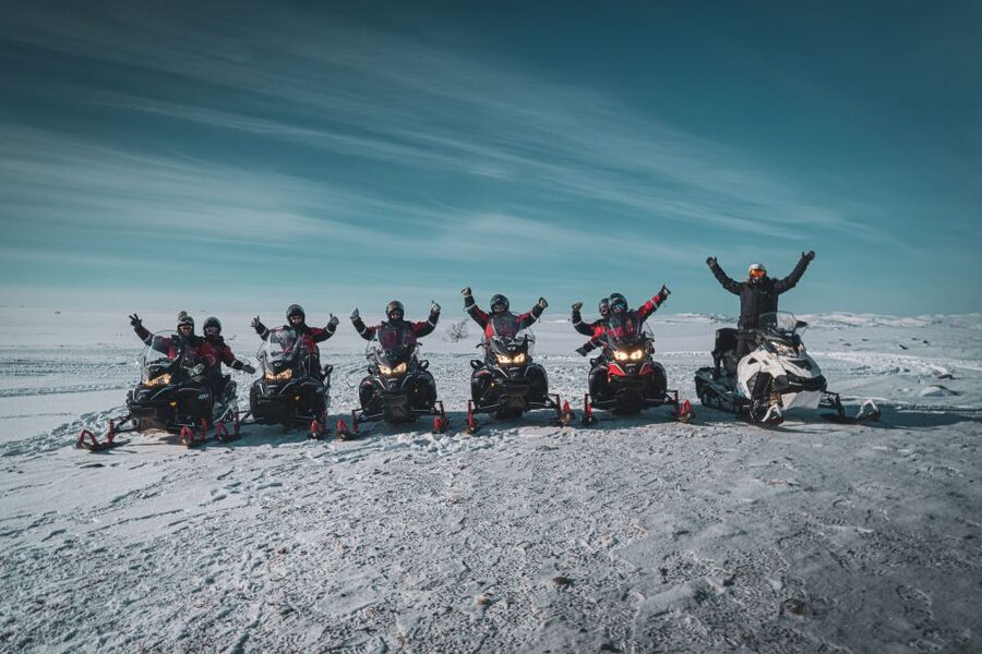 From Alta: Daytime Snowmobile Adventure - The snowmobile lesson, how drivers and passengers share the ride