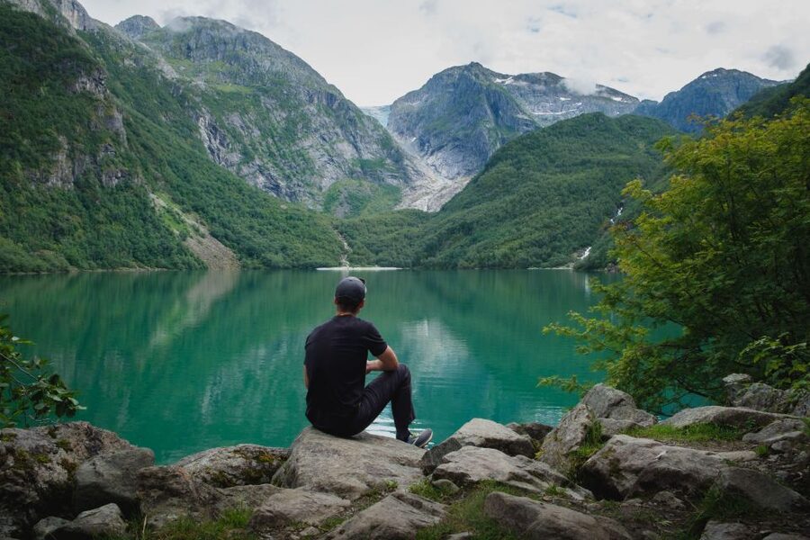 From Bergen: Folgefonna National Park & Glacier Lake Tour - Steindalsfossen: walking behind the waterfall you thought you would only view