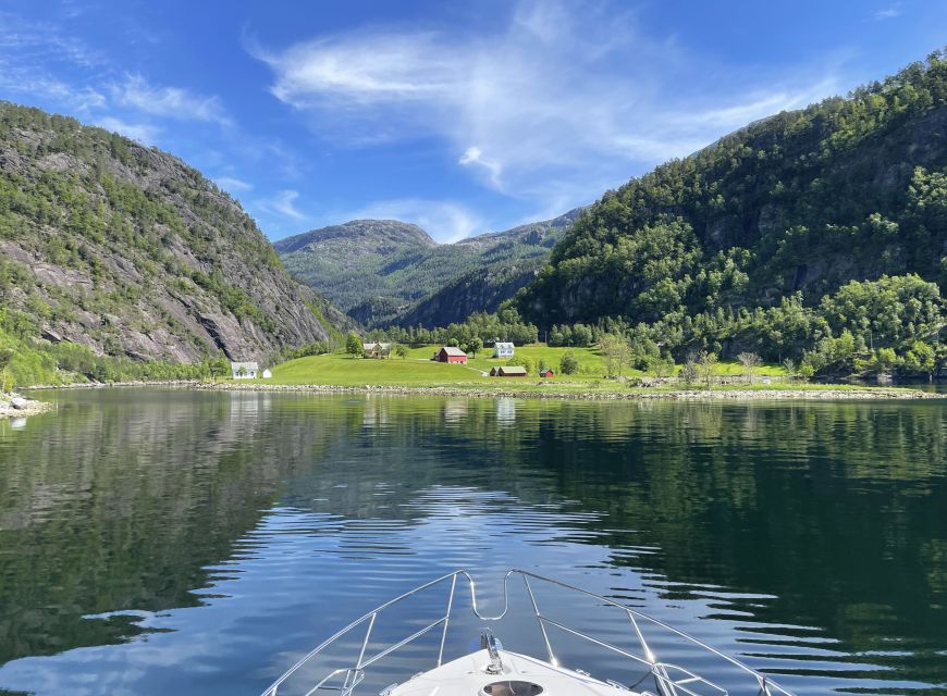 From Bergen: Modalen Private Fjord Cruise with Waterfalls - Mo Village Break: A Small Fjord Town With One Grocery and a Simple Café