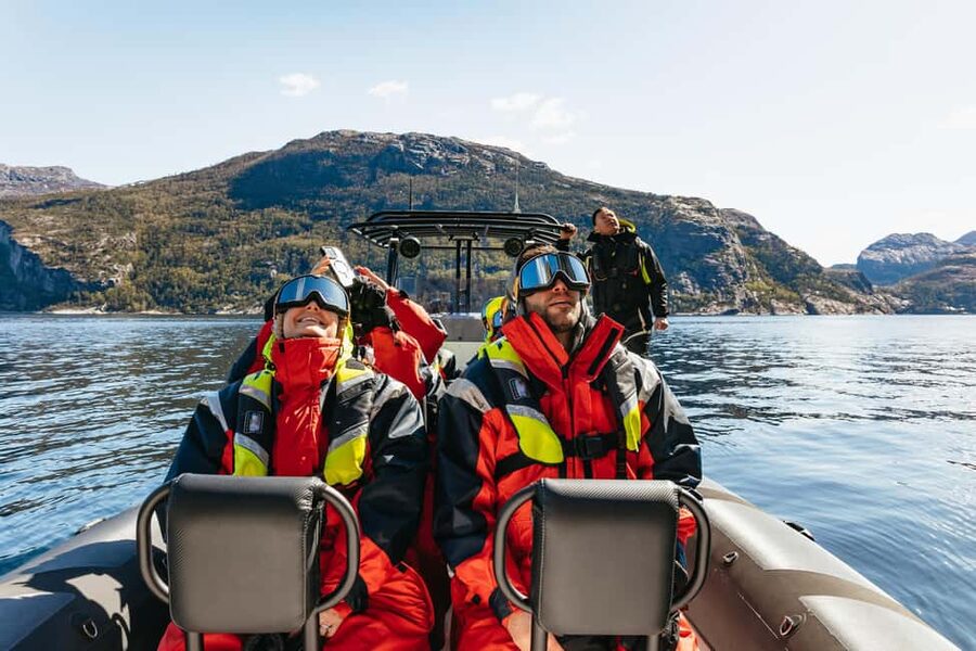 From Stavanger: Lysefjorden & Pulpit Rock RIB Boat Tour - Safety and warmth gear: you will not be guessing what to wear