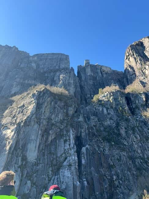 From Stavanger: Lysefjorden & Pulpit Rock Safari by RIB - Preikestolen from the water: the photo moment that hits harder