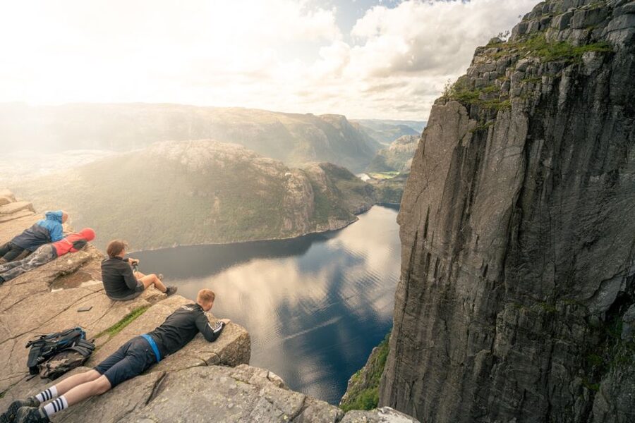 From Stavanger: Pulpit Rock Guided Hike with Pickup - The Pickup, the Van, and the Ryfast Underwater Tunnel Start