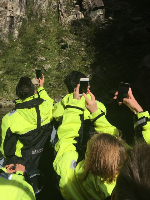 From Stavanger: RIB Tour to Lysefjord - Vagabond Cave and Ice Age Stories on the Way Through