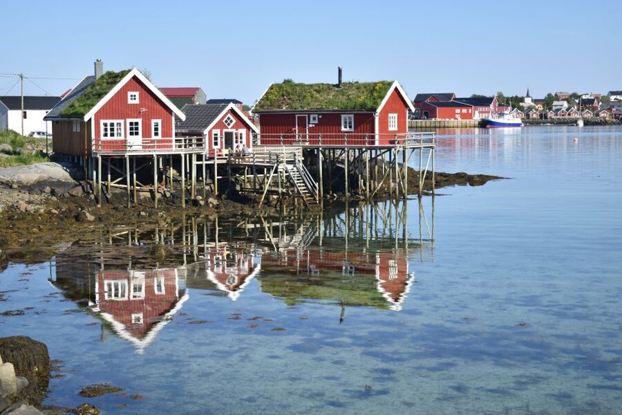 From Svolvaer: Private Lofoten Islands Tour with Transfer - Flakstad fjord and Ramberg beach, where the colors are the main event