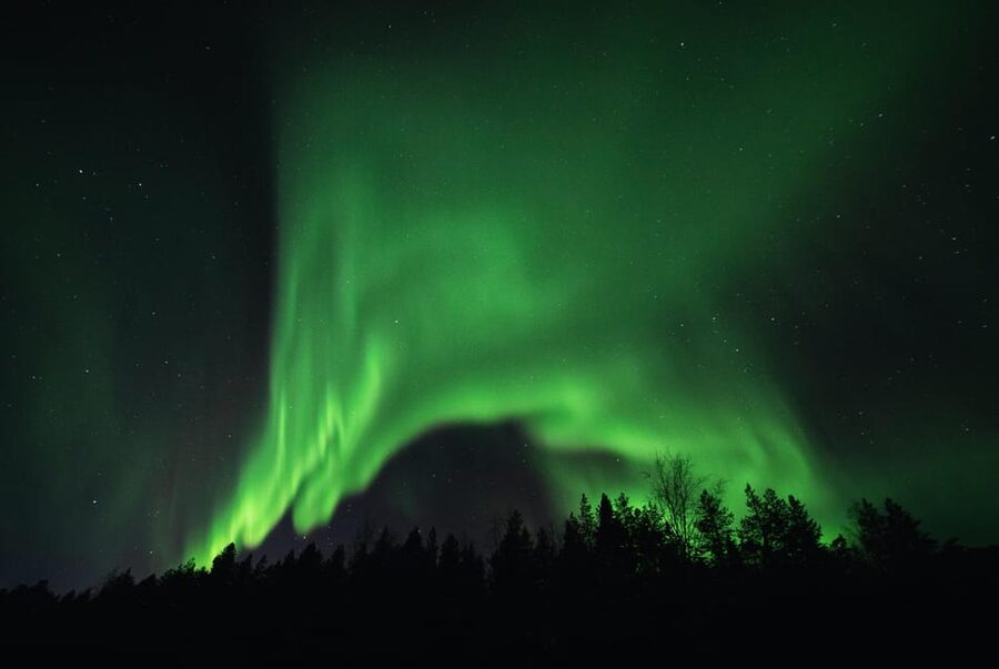 From Tromsø: Aurora Snowshoe Hike - The 3-hour snowshoe hike: quiet Arctic trails under the night sky