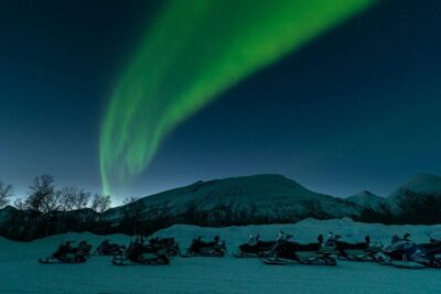 Evening Snowmobiling Tour at Camp Tamok