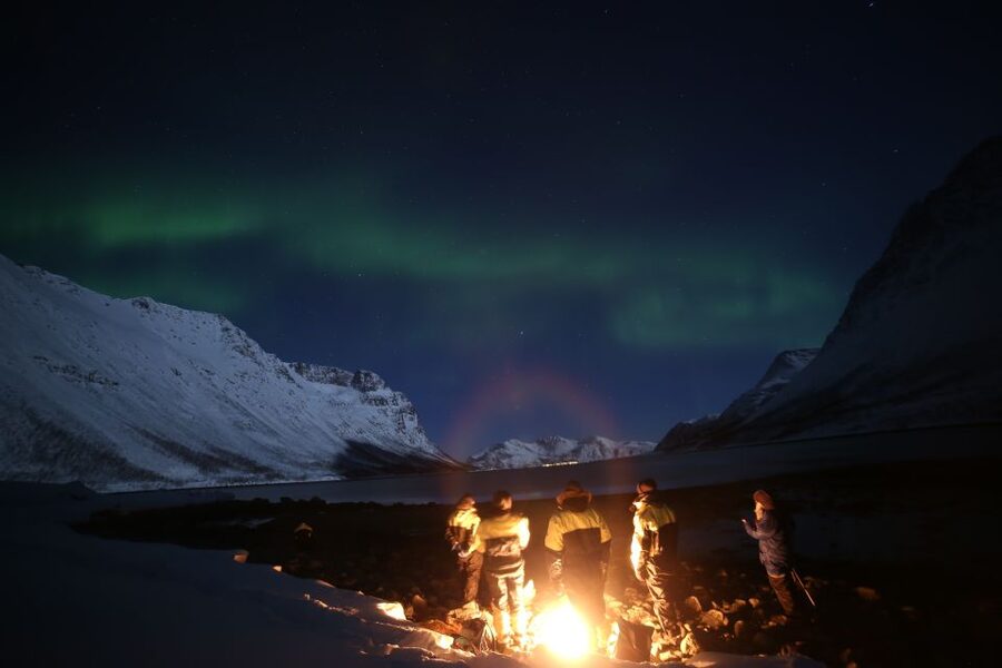 From Tromso: Northern Lights Photography Tour - Campfire waiting: hot drinks, marshmallows, and portraits under the lights