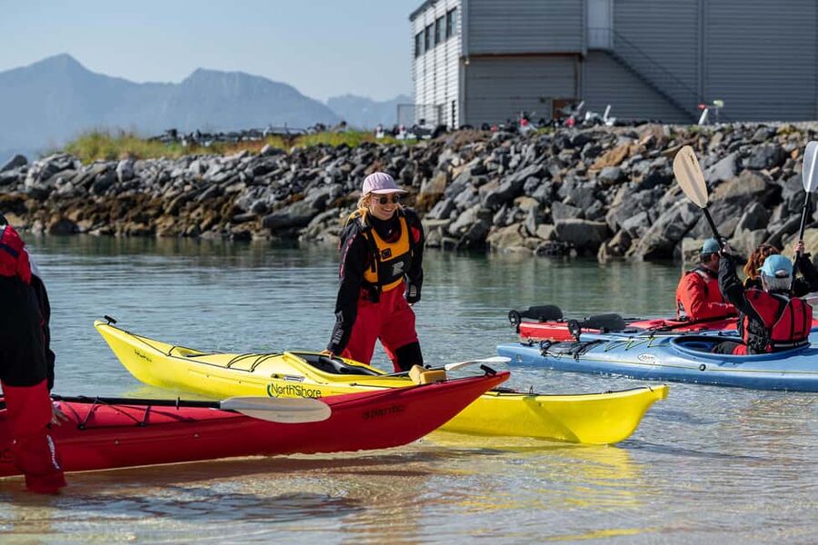 From Tromsø: Sea Kayaking Tour at Sommarøy - The route on the water: sheltered sounds, white beaches, and island approach lines