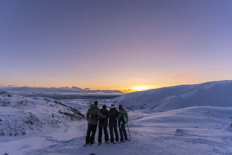 From Tromsø: Snowshoe Hike with Local Guides - From Scandic The Dock to Arctic mountains, with a plan that feels simple