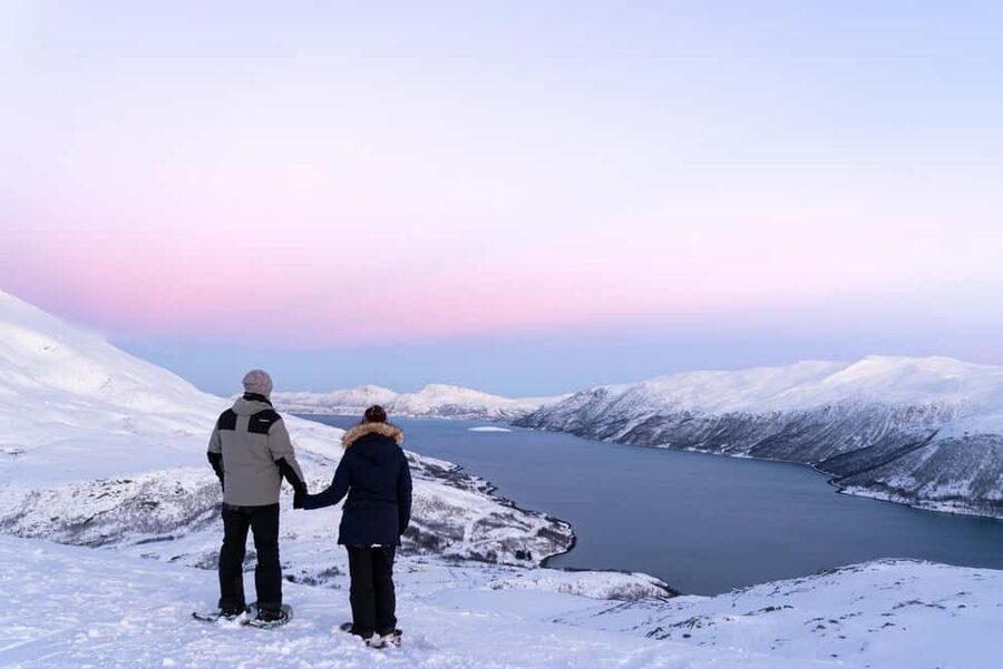 From Tromsø: Snowshoe Hike with Local Guides - The van ride and Kvaløya photo stop: short, scenic, and actually useful