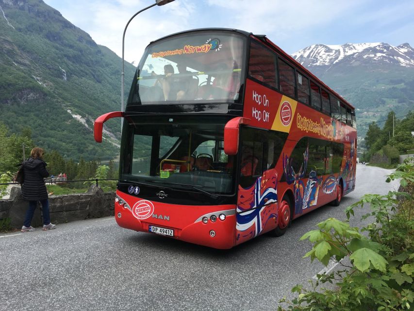 Geiranger: City Sightseeing Hop-On Hop-Off Bus Tour - Getting on at Ørnevegen 5, and how hopping works all day