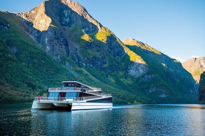 Guided tour to Viking Village, Nærøyfjorden Cruise & Flåm Railway - Flåm free time, then the Flåmsbana mountain railway up to Myrdal