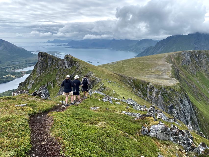 Lofoten Islands: Guided Hiking Into the Wilderness - Uphill - Getting to Gimsøystraumen and finding the red building