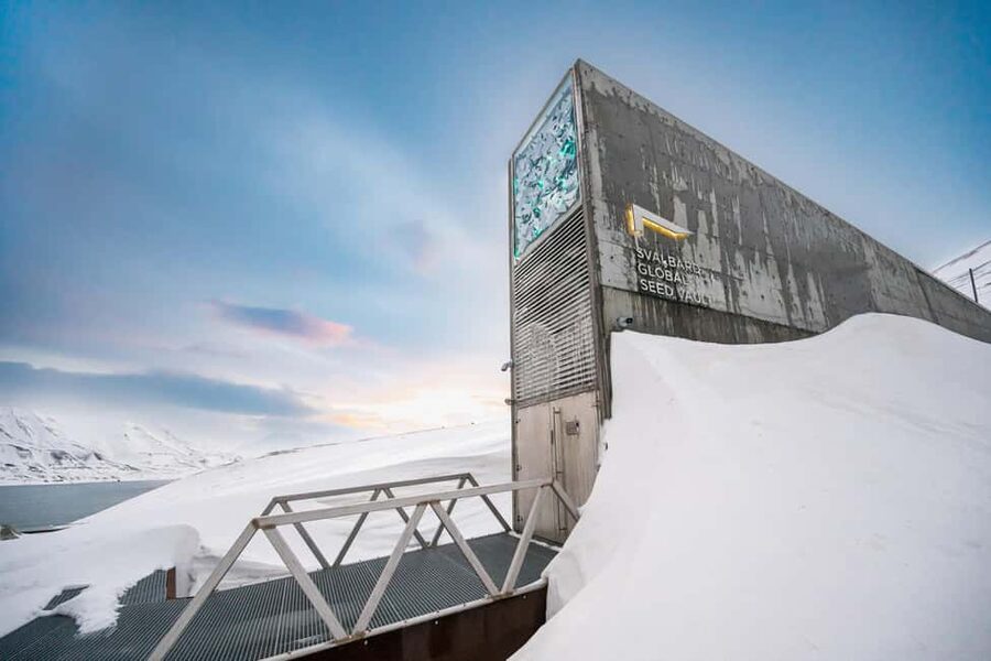 Longyearbyen: Svalbard Global Seed Vault Guided Walk - Standing at the Seed Vault entrance, but understanding what is closed