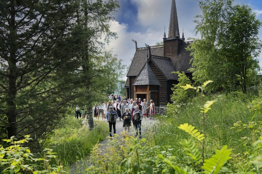 Maihaugen Museum/The Norwegian Olympic Museum, Lillehammer. - Garmo stave church and the early chapters of Norwegian life