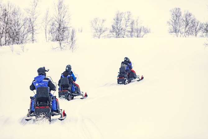 Midday Snowmobiling in Camp Tamok with Guide - The Fire-Side Meal in a Reindeer Herder Tent