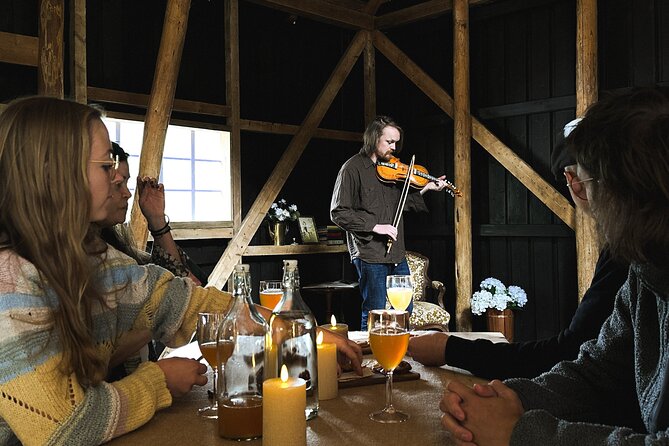 Music of the Fjord: Norwegian Folk at The Fjord Farm in Flåm - The farm grounds, apple garden, and fjord views on site