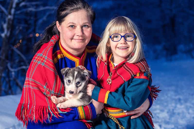 Narvik: Dog-sledding with Northern Lights Ceremony - Sami lavvu time: joik, stories, and warm bidos