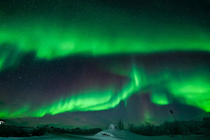 Northern Lights Tour, Photo, Toilet, Meal, Skycam in Mbus - Dinner by the campfire, warm food is more than a perk