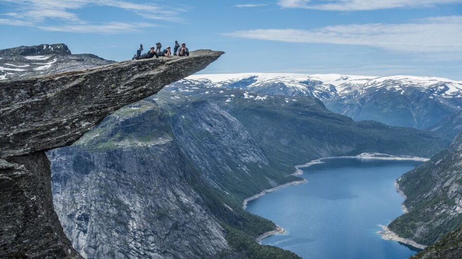 Odda: Full-Day Trolltunga Via Ferrata & Sky Ladder Adventure - Trolltunga Itself: The Needle Picture Moment