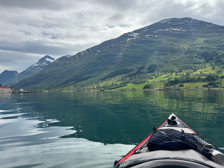 Olden: Experience Beginner-friendly Fjord Kayaking - Meet Your Guide, Find the Brown Boathouse, and Get Into Kayak Mode