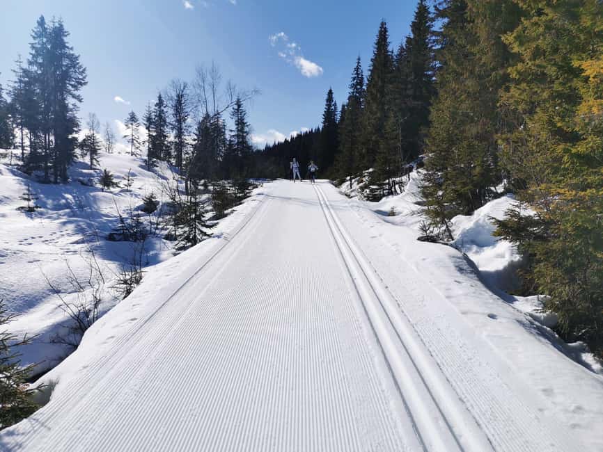 Oslo: 3-hour Cross Country trip with equipment and guide - The 3-hour ski flow: guidance, prepared trails, then forest tracks