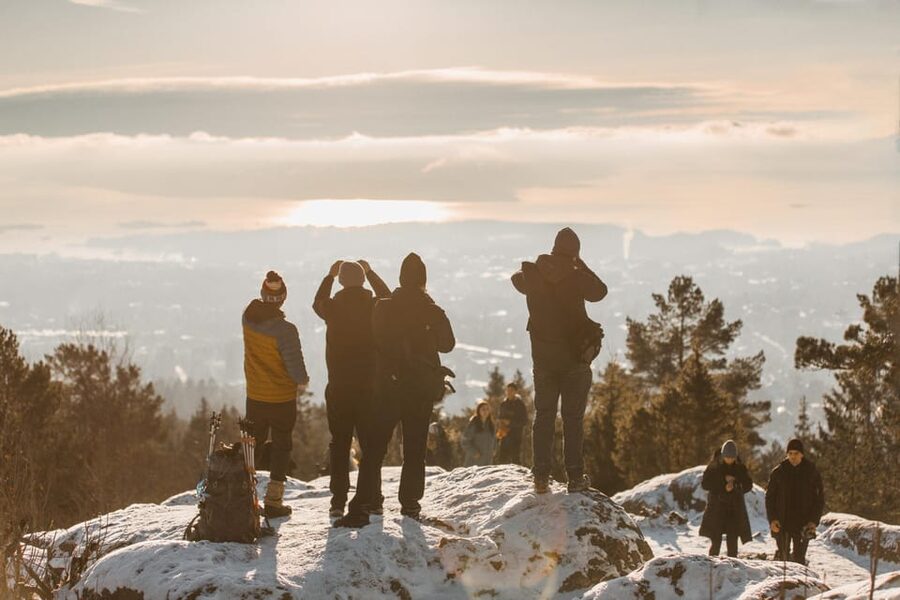 Oslo: Best View of the Oslofjord Winter Edition - From Oslo Central to the snowy woods, the metro sets you up