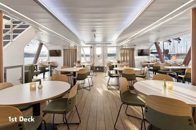 Oslo fjord 3-Course Dinner Cruise with Live Music - Service Style and the Small-Group Feeling (Up to 80 People)