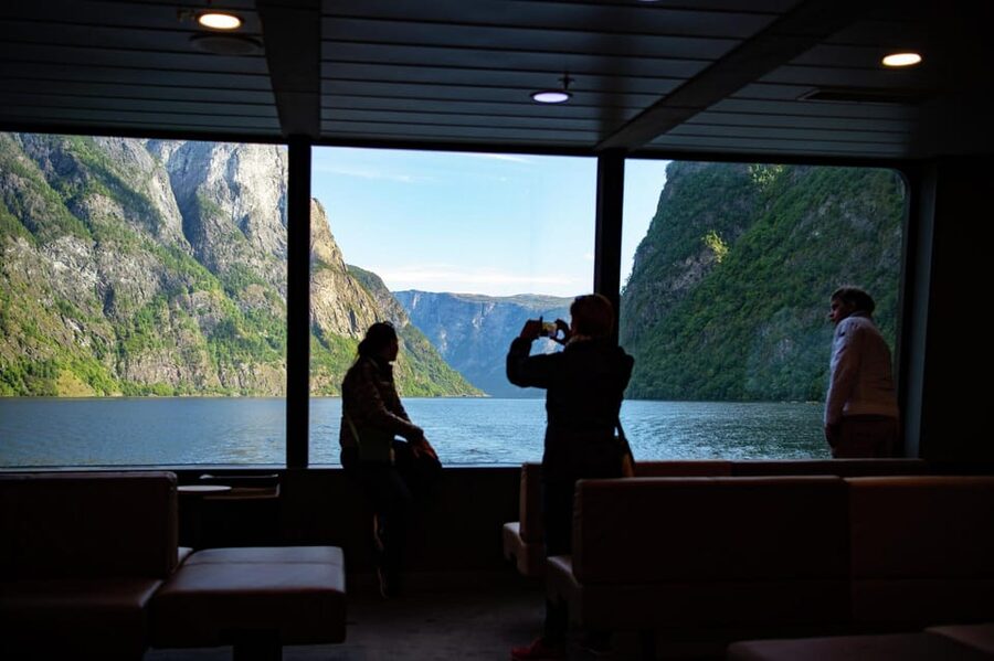 Private Day Tour- Flam Railway & Fjord Cruise From Bergen - Nærøyfjord on the Queen of the Fjords: waterfalls like Kjelfossen
