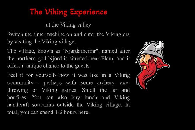 Private Day Tour to Flam and Stegastein - Gudvangen Viking Experience in Njardarheimr (Alternative 2)