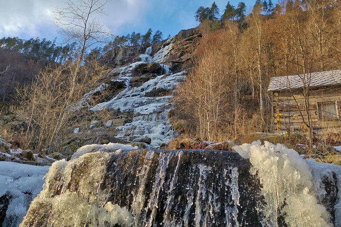PRIVATE GUIDED TOUR: Norway's Highlights – Viking Special, 11-12 hours – WINTER - Gudvangen is where the Viking Village weather feels real