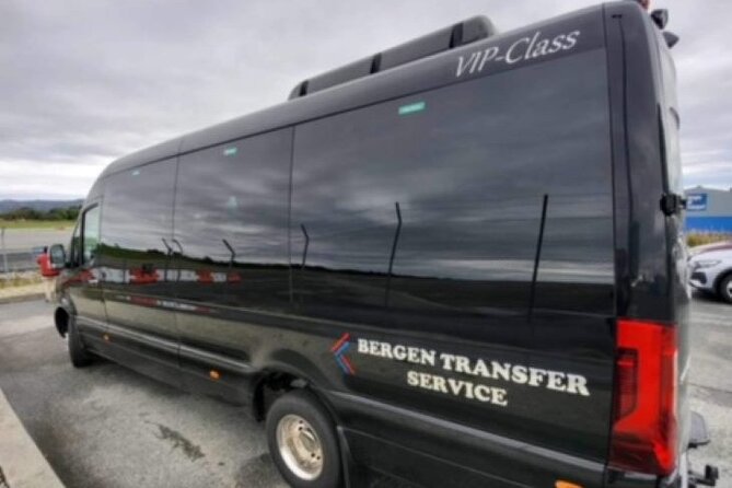 Private transfer From Bergen Airport - Hotels/Port 1-14 pax. - Where pickups work: Bergen Airport to hotels and cruise port