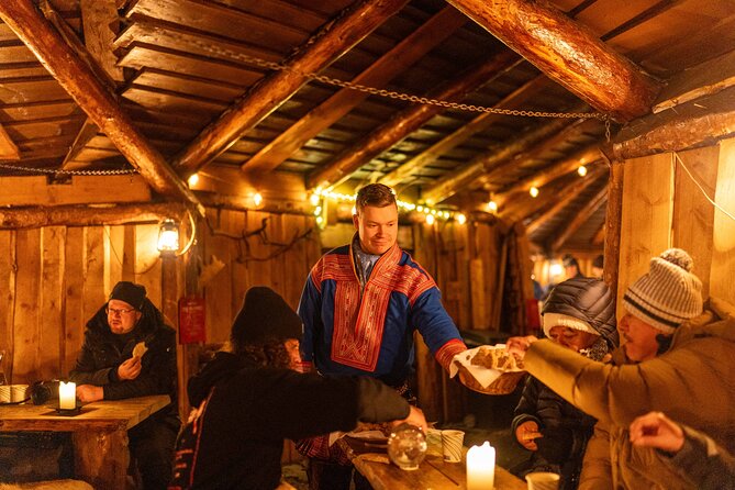 Reindeer Camp Dinner with Chance of Northern Lights in Tromso - From Tromsø bus terminal to a Sami reindeer camp