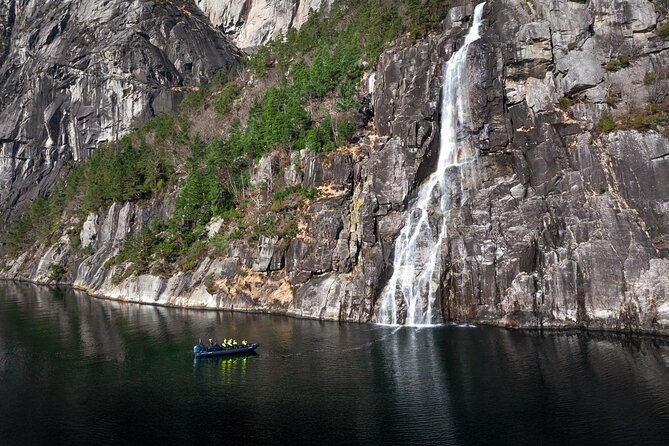 Rib adventure in the Lysefjord with boat house visit - From sea house to RIB: Stavanger’s maritime intro at Strandkaien 34