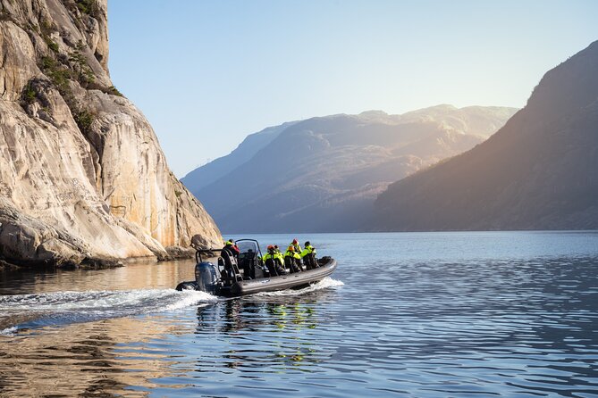 Rib adventure in the Lysefjord with boat house visit - The guide and commentary: how the tour stays fun, not just informative