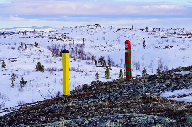 Russian Border Snowshoe Hike - Storskog and the Pasvik River: seeing the border in real scale