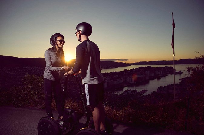 Segway Night Tour of Bergen - Mount Fløyen and the Funicular: the view stop you actually feel
