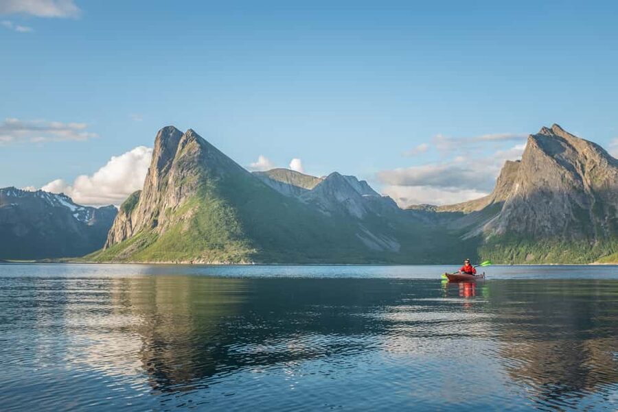 Senja: Guided Small Group Evening Kayaking Tour - The real-world itinerary, stop by stop